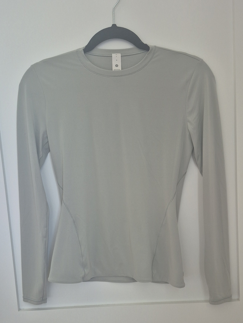 lululemon athletica Light Gray Long-Sleeve Crew Top